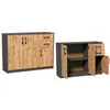 Two pieces of furniture, a sideboard and a smaller cabinet, are shown against a white background. Produktbild-Vorschau