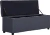 vidaXL Lavice s úložným prostorem 116 cm Tmavě šedý Náhled obrázku produktu 4