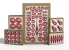 39 tlg. Glas-Weihnachtskugeln Set in Classic Rot Silber Produktbild-Vorschau 4