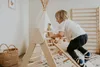leg&go Kletterdreieck Sprossenwand mit Rampe / Rutsche 2in1 Produktbild-Vorschau 4