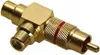 Cinch-Y-Adapter 1x Cinch-Stecker > 2x Cinch-Buchsen Produktbild-Vorschau 1
