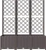 vidaXL Sadzarka z kratką brązowa 120x40x136 cm PP Podgląd zdjęcia produktu 4