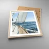 Gerahmtes Poster - Rahmen in heller Eiche - Meer Kreuzfahrt Produktbild-Vorschau 3