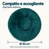IvoQ Cuccia per cani Donut - Cuccia per gatti - Peluche Anteprima dell’immagine prodotto 4