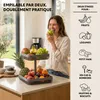 Présentoir à fruits eluno, corbeille à pain carrée, 2 Voir les images du produit 2