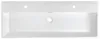 Sapho AQUATIC wastafel, gietmarmer, 120x46 cm, wit Productafbeelding-voorbeeld 3