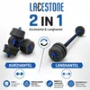 Lacestone 2in1 Hantelset 40 Kg Kurzhantel Langhantel Set Produktbild-Vorschau 2