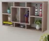 vidaXL nástenný regál Závesný regál s 8 policami Dubová Náhľad obrázku produktu 3