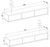 Lowboard 180 cm breit, hängend oder stehend, Eiche FORLI-83 Produktbild-Vorschau 7