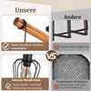 ZMH Deckenleuchte Holz Deckenlampe Flur Schwarz Küchenlampe Produktbild-Vorschau 6