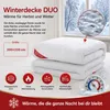 Textom DUO White Bettdecke 200x220 cm antiallergisch warm Produktbild-Vorschau 2