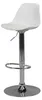 KORSIKA | Sgabello da bar in Pelle finta bianco | Sgabello Anteprima dell’immagine prodotto 4