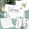 50 Tischkarten Schön dass du da bist, Floral Butterfly Produktbild-Vorschau 2