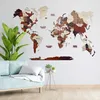 3D Dřevěná Mapa Světa Green Split– Multicolor nástěnná Náhled obrázku produktu 5