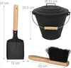 Relaxdays Contenitore per la cenere con coperchio, 10 Anteprima dell’immagine prodotto 4