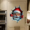 INF Set di 2 Adesivi Decorativi Natalizi in PVC Babbo Anteprima dell’immagine prodotto 4