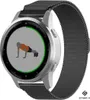 A smartwatch displaying an exercise animation.