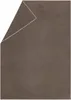 A brown blanket is folded and displayed against a white background. Produktbild-Vorschau