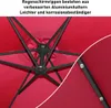 Ombrellone Izrielar 3 m rosso con illuminazione a LED, Anteprima dell’immagine prodotto 4