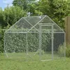 vidaXL Klietka pre kurčatá strieborná 200 x 170 x 177 cm Náhľad obrázku produktu 2