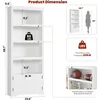 Bücherregal 5 Ebenen - Landhaus Bücherregal mit Schrank - 2 Produktbild-Vorschau 3