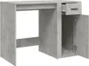 vidaXL Scrivania grigio cemento 100x49x75 cm in legno - Anteprima dell’immagine prodotto 7
