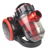 A studio shot of a red and black canister vacuum cleaner. Anteprima dell’immagine prodotto