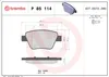 Brembo Bremsbelagsatz, Scheibenbremse Hinterachse P 85 114 Produktbild-Vorschau 2