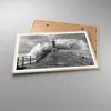 Gerahmtes Poster - Rahmen in heller Eiche - Laterne Meer Produktbild-Vorschau 3