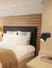 Spot mural avec abat-jour en tissu noir/or Applique Voir les images du produit 5