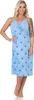 Damen Nachthemd Sleepshirt Nachtwäsche ohne Ärmel; Produktbild-Vorschau 2