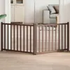 vidaXL 2-dílná skládací brána pro psy hnědý dub 160 cm Náhled obrázku produktu 2
