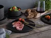 A table setting with plates, salad, bread, and wine. Náhľad obrázku produktu