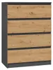 Topeshop M4 ANTRACYT/ARTISAN, Anthrazit, Eiche, 4 Produktbild-Vorschau 1