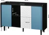 MODFU mobile bar da salotto con ante blu + 2 ripiani Anteprima dell’immagine prodotto 6