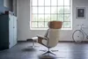 KAWOLA Sessel TOSAR Relaxsessel drehbar Leder grau mit Produktbild-Vorschau 4