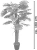 Palmizio Palma Pianta Albero Artificiale Valse Plastica Anteprima dell’immagine prodotto 7