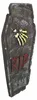 Halloween-Grabstein RIP mit Knochenhand grau-gelb-rot Produktbild-Vorschau 2
