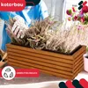 KOTARBAU® Fioriera in legno 44x20cm con vaso interno Anteprima dell’immagine prodotto 2