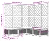 vidaXL Sadzarka z kratką Biała 120x120x121,5 cm PP Podgląd zdjęcia produktu 6