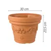 Blumentopf Blumenkübel Topf mit Muster ⌀ 30cm H: 23,5cm Produktbild-Vorschau 2