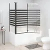 vidaXL Sprchový kout 120x68x130 cm Tvrzené sklo pruhované Náhled obrázku produktu 3