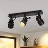 ZMH reflektor sufitowy 3 płomienie czarny reflektor Podgląd zdjęcia produktu 1