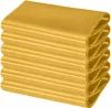 A stack of folded gold satin fabric. Anteprima dell’immagine prodotto