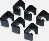 Set di 6 connettori per mobili da giardino, Nero Anteprima dell’immagine prodotto 1
