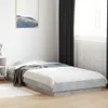vidaXL Bettgestell mit LED Betongrau 100x200 cm Produktbild-Vorschau 2
