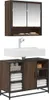 vidaXL Mueble bajo lavabo, color marrón, aspecto de roble, Vista previa de la imagen del producto 2