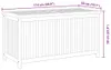 vidaXL Cassetta da giardino 114x50x58 cm in legno massiccio Anteprima dell’immagine prodotto 7