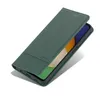 A green flip case for a smartphone is shown against a white background. Produktbild-Vorschau