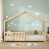 ML-Design dětská postel domeček postel 80x160 cm přírodní, Náhled obrázku produktu 8
